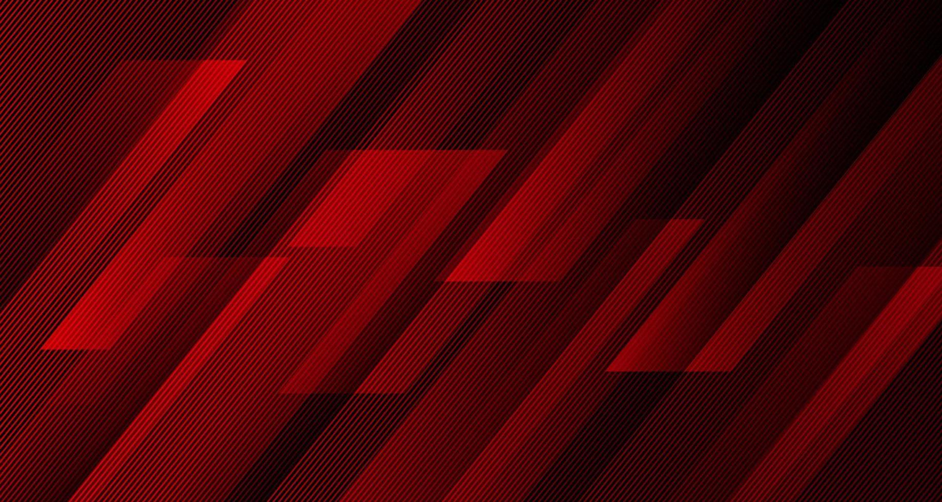 Capa de superposición de fondo abstracto geométrico rojo 3d en espacio oscuro con decoración de líneas diagonales. elemento de diseño gráfico moderno estilo rayado para pancarta, volante, tarjeta, portada de folleto o página de destino vector