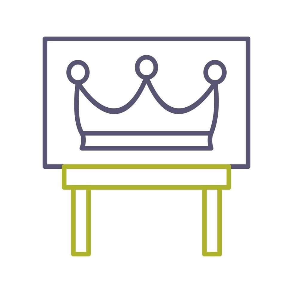 Crown Exhibit Vector Icon