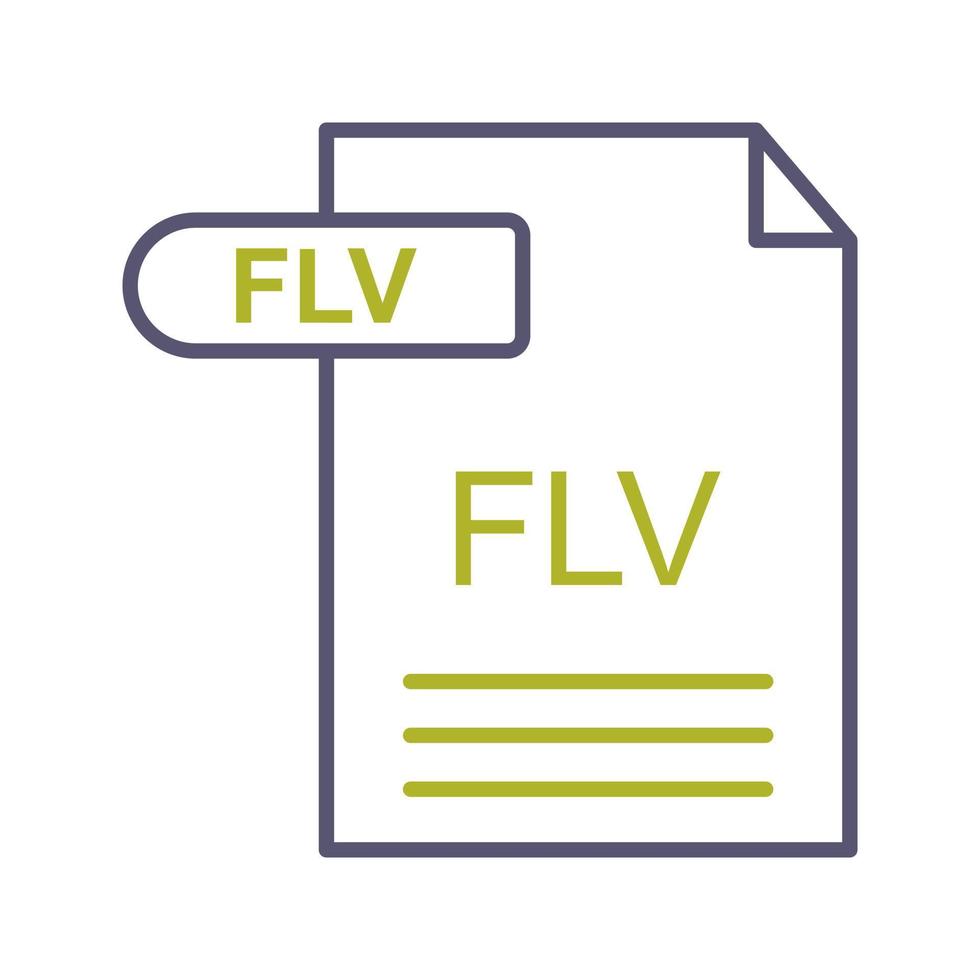 FLV Vector Icon