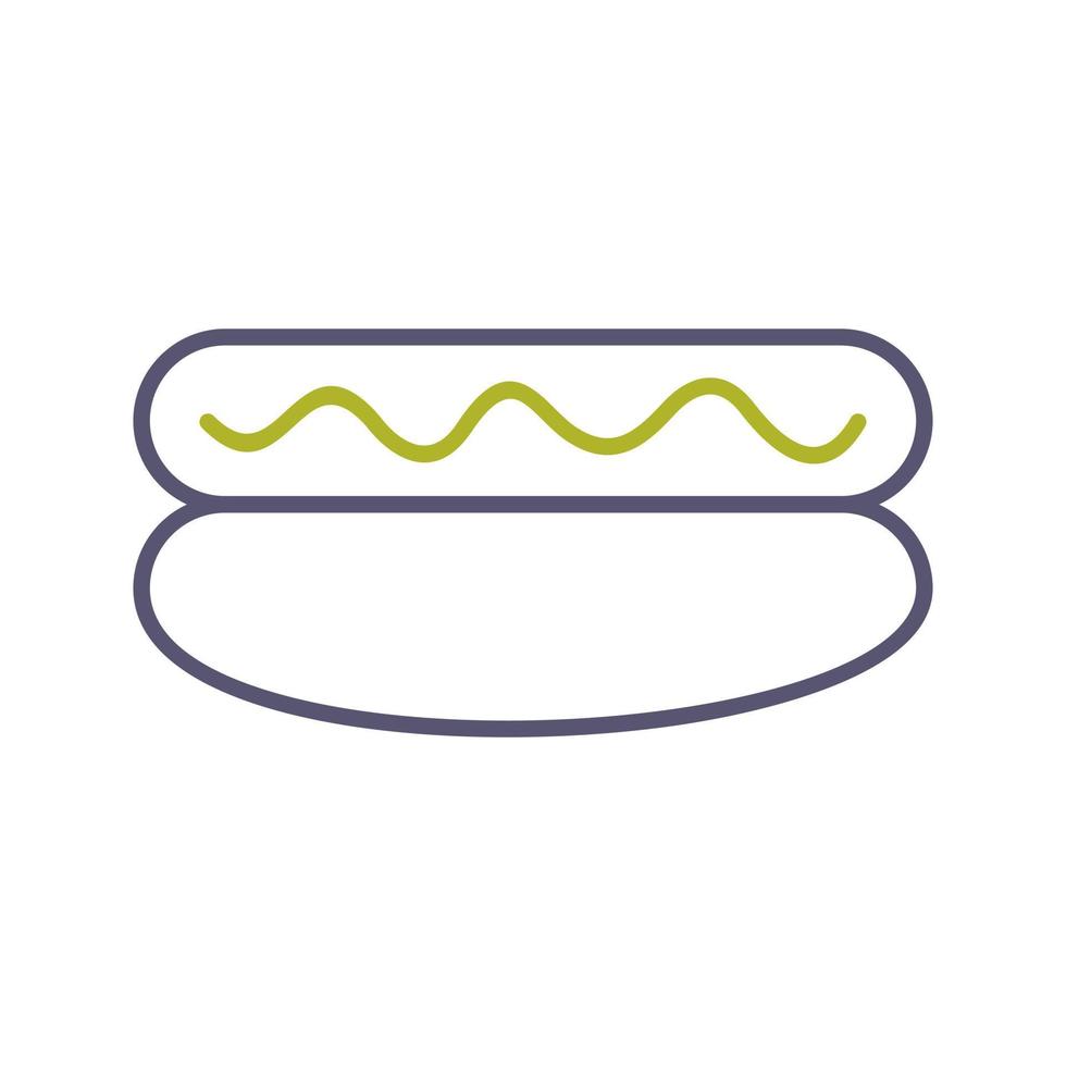 Hot Dog Vector Icon