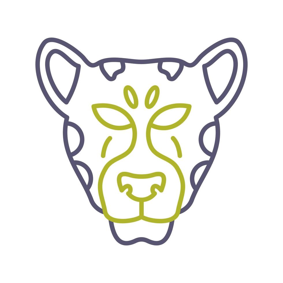 icono de vector de leopardo