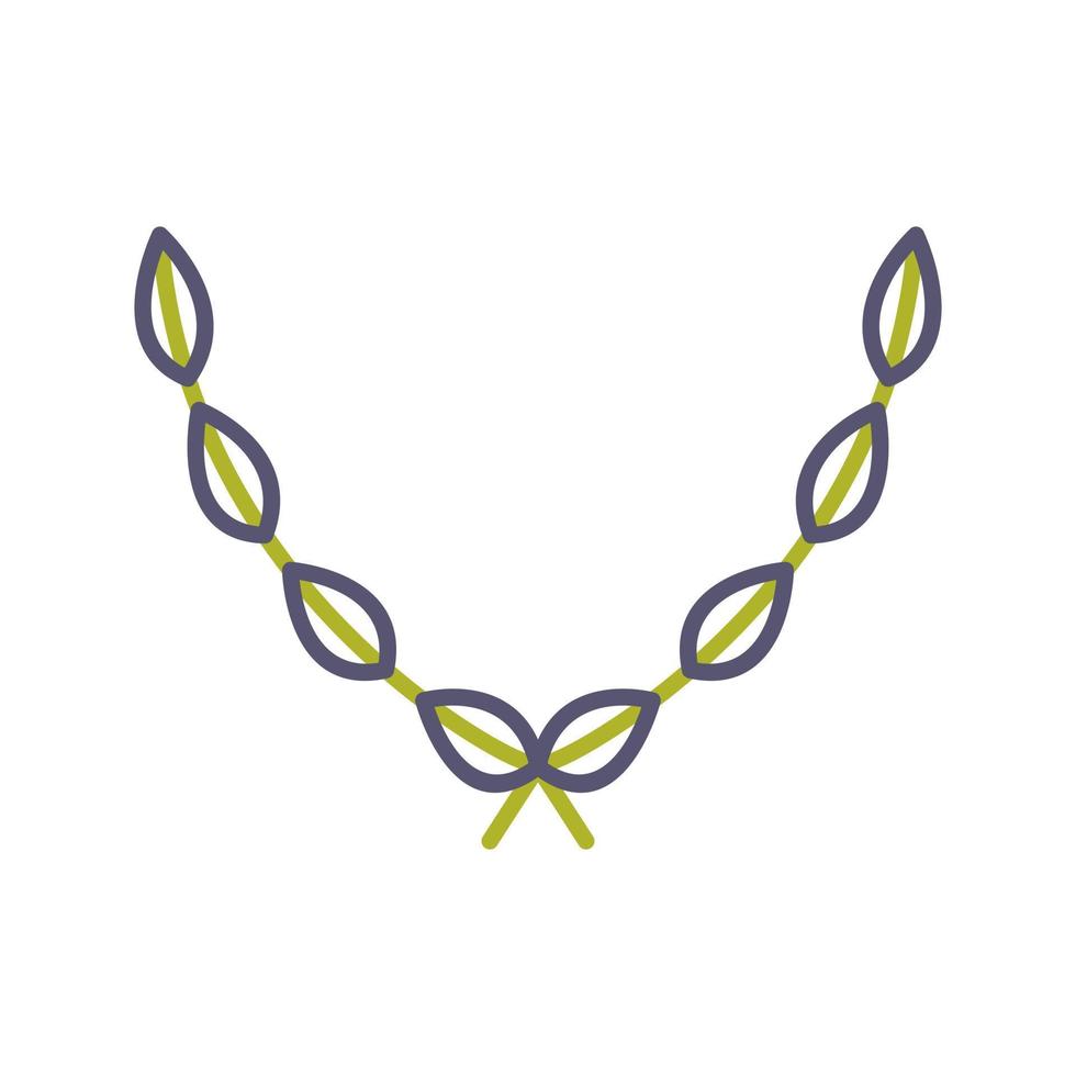 Leaves Wreath Vector Icon