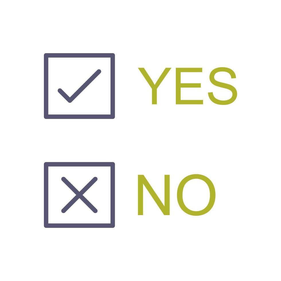 Yes No Option Vector Icon 19489816 Vector Art at Vecteezy
