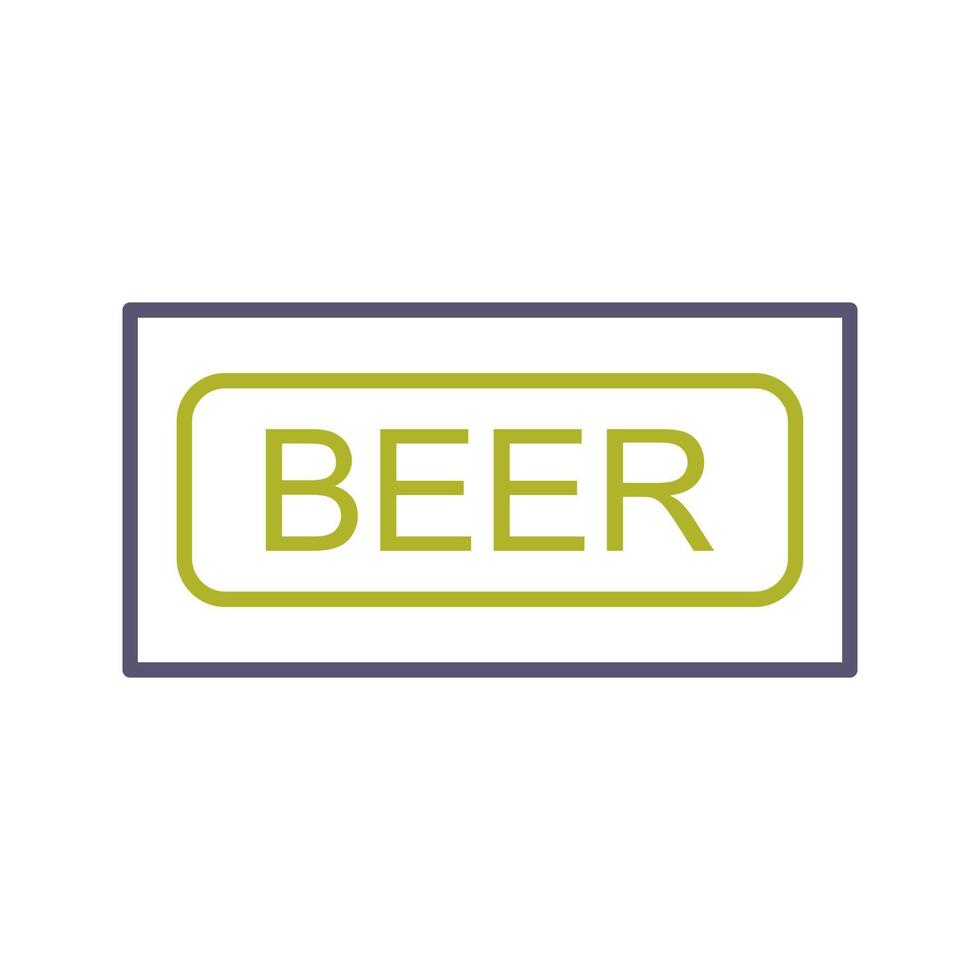 Beer Sign Vector Icon