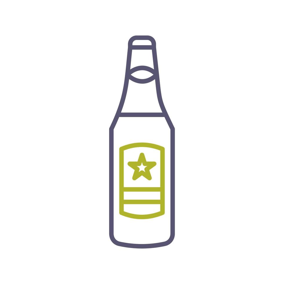 icono de vector de botella de cerveza