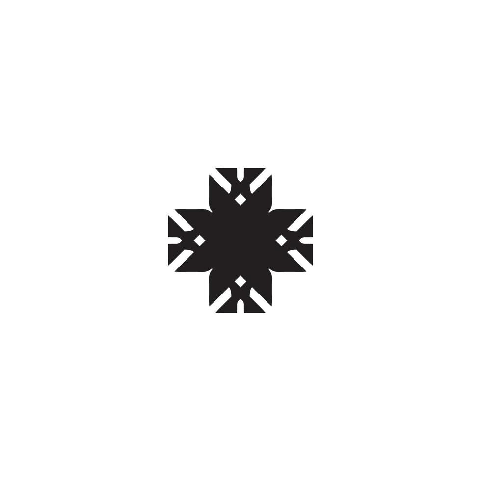 Plus icon. Cross sign. Simple style Christian holiday poster background symbol. Add button. Plus logo design element. Plus t-shirt printing. Vector for sticker.