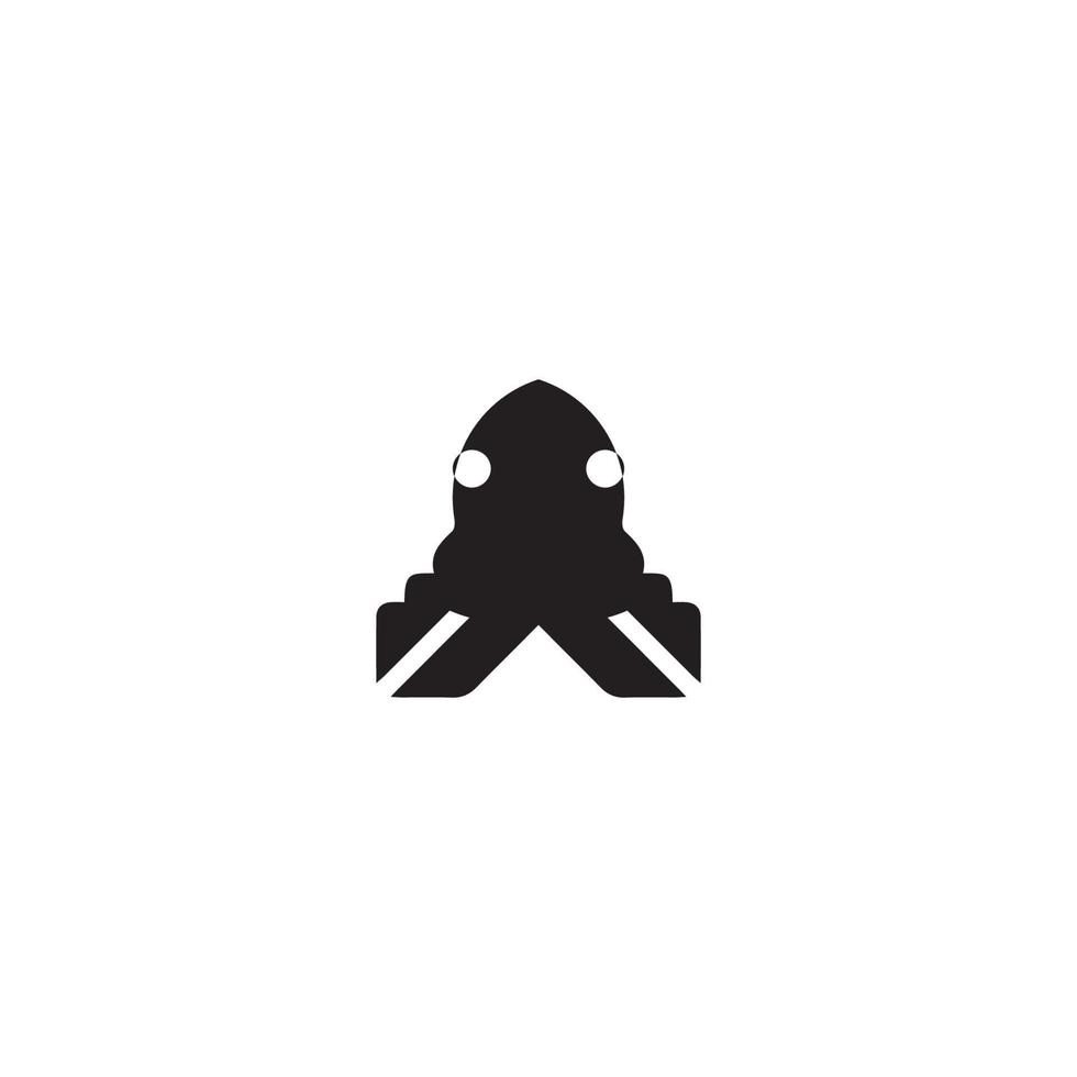 Alien icon. Simple style space science poster background symbol. brand logo design element. Alien t-shirt printing. Vector for sticker.