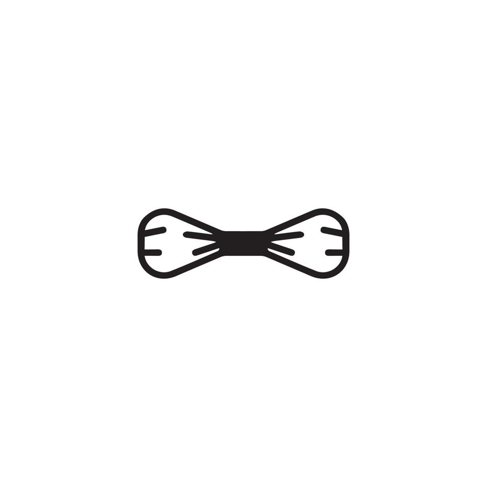 Bow tie icon. Simple style man fashion poster background symbol. Bow tie text frame. Bow tie logo design element. Bow tie t-shirt printing. Vector for sticker.