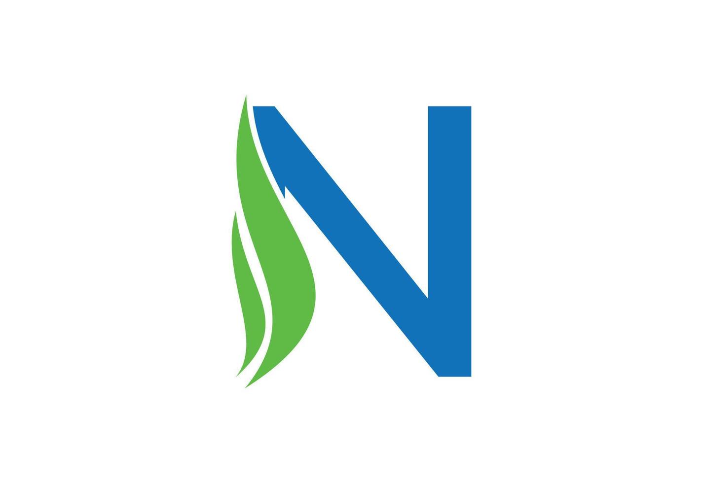 Letter N logo design template, Vector illustration