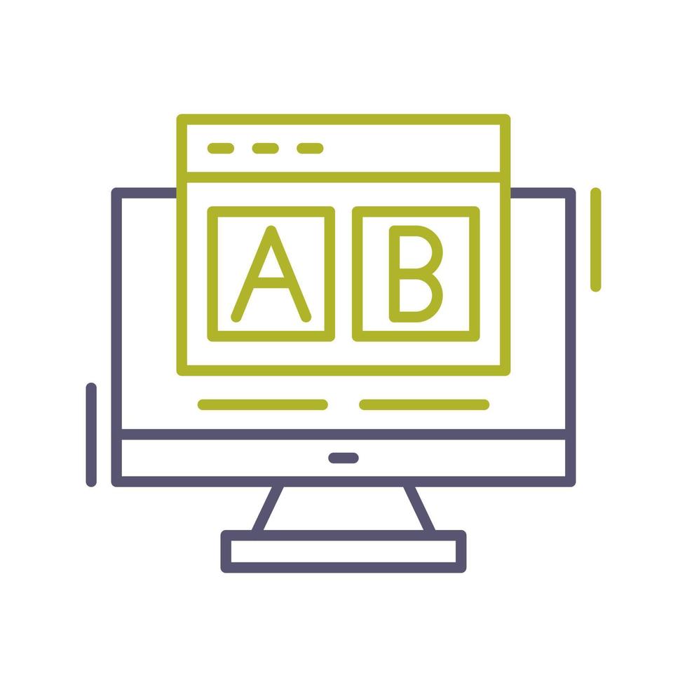AB Testing Vector Icon
