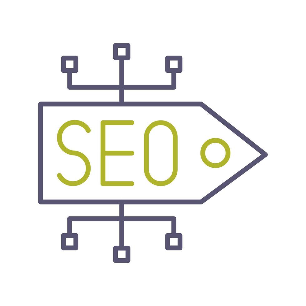 icono de vector de etiqueta seo