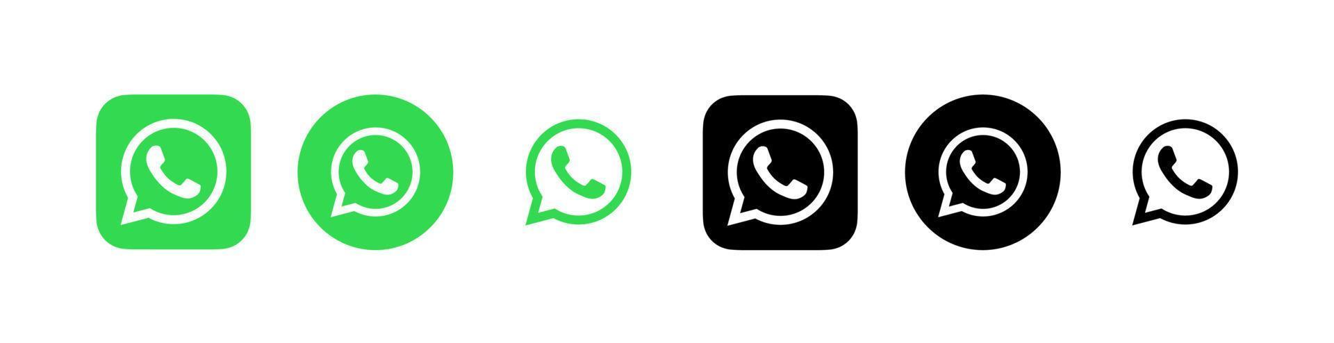 logotipo de whatsapp, vector de logotipo de icono de whatsapp, vector gratis