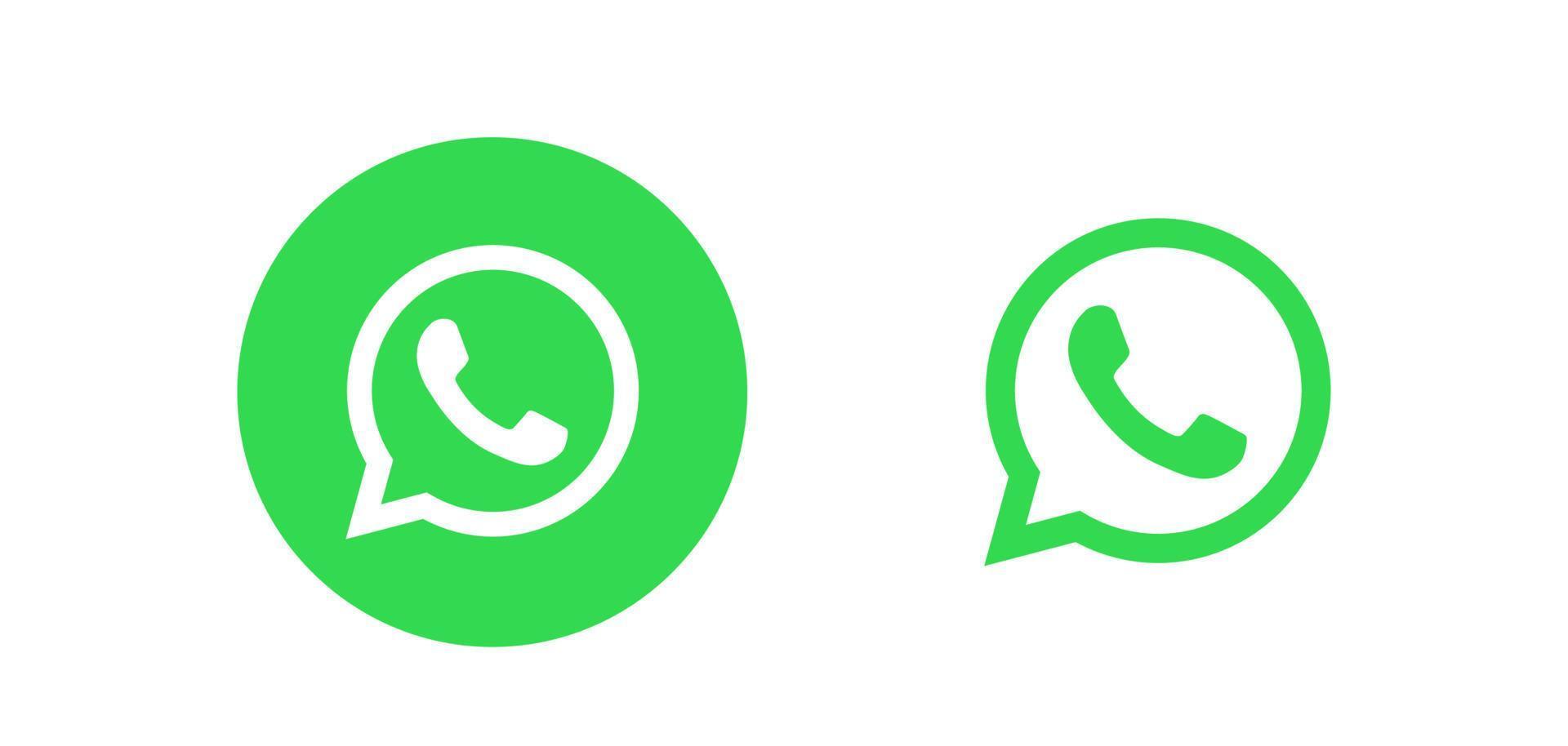 logotipo de whatsapp, vector de logotipo de icono de whatsapp, vector gratis