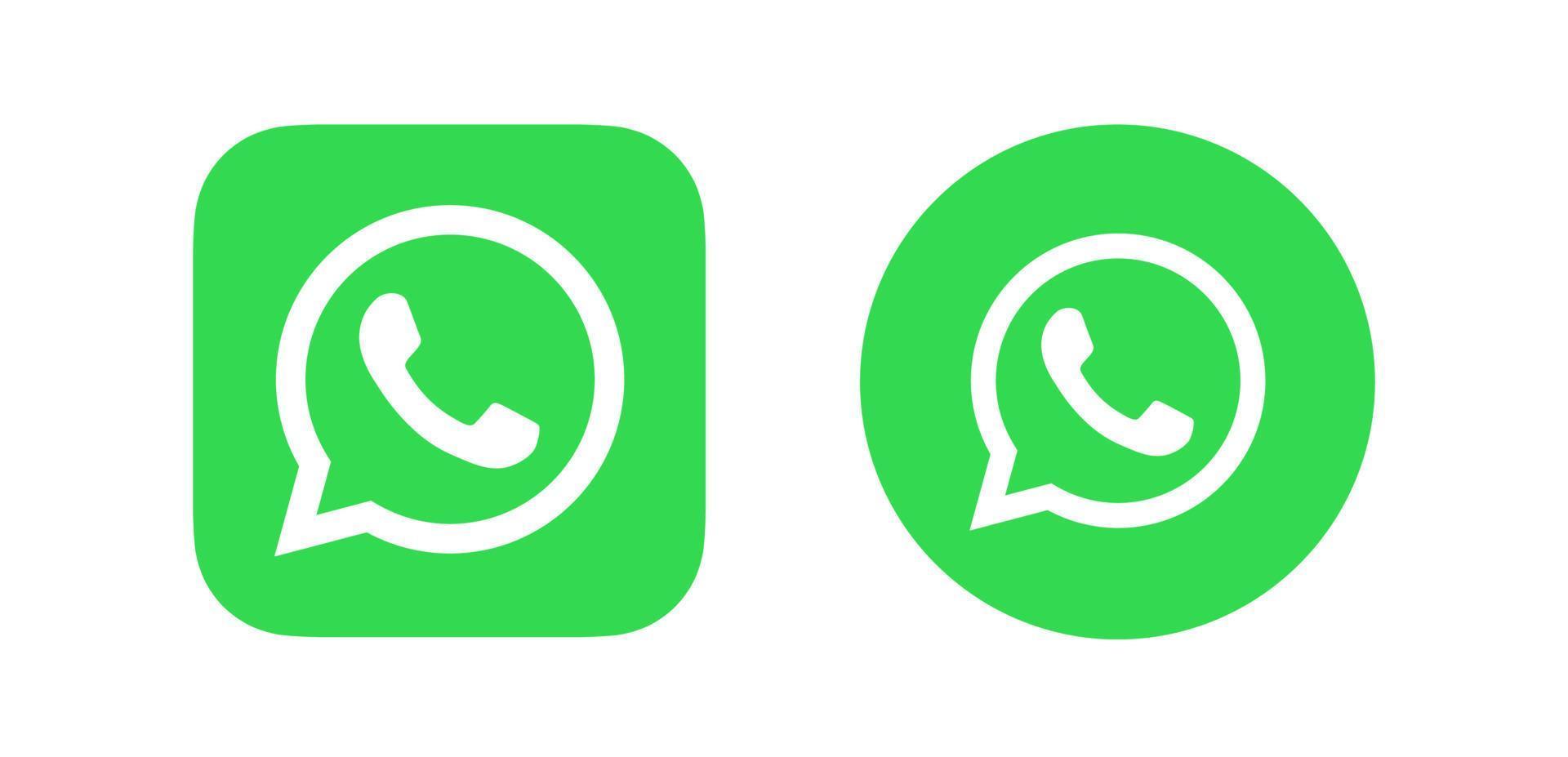 logotipo de whatsapp, vector de logotipo de icono de whatsapp, vector gratis