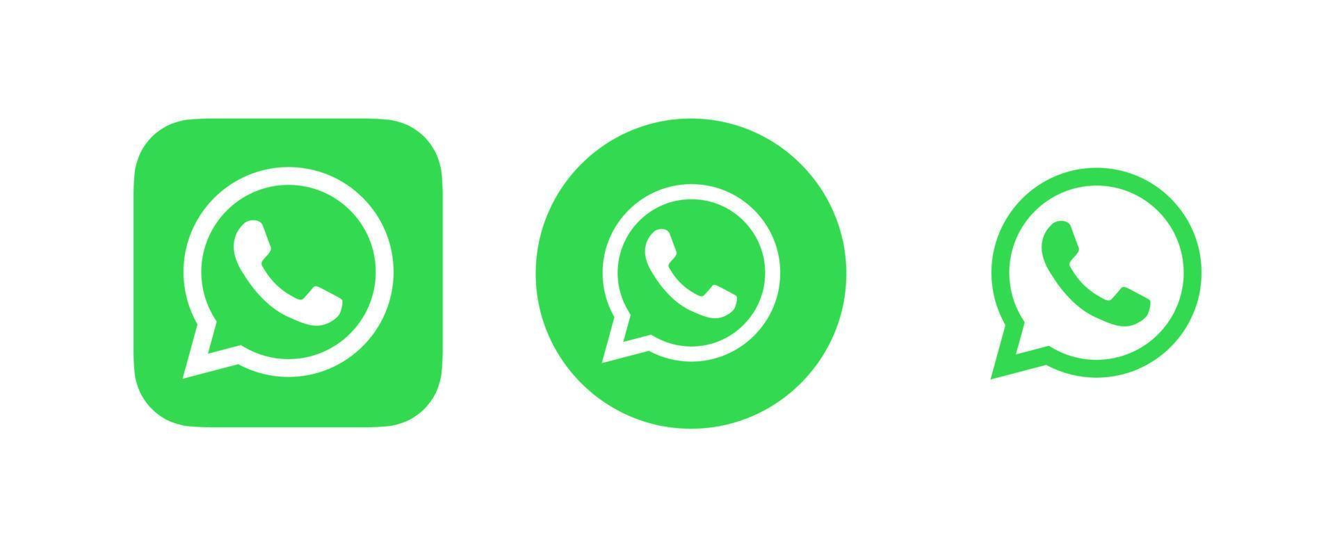 logotipo de whatsapp, vector de logotipo de icono de whatsapp, vector gratis