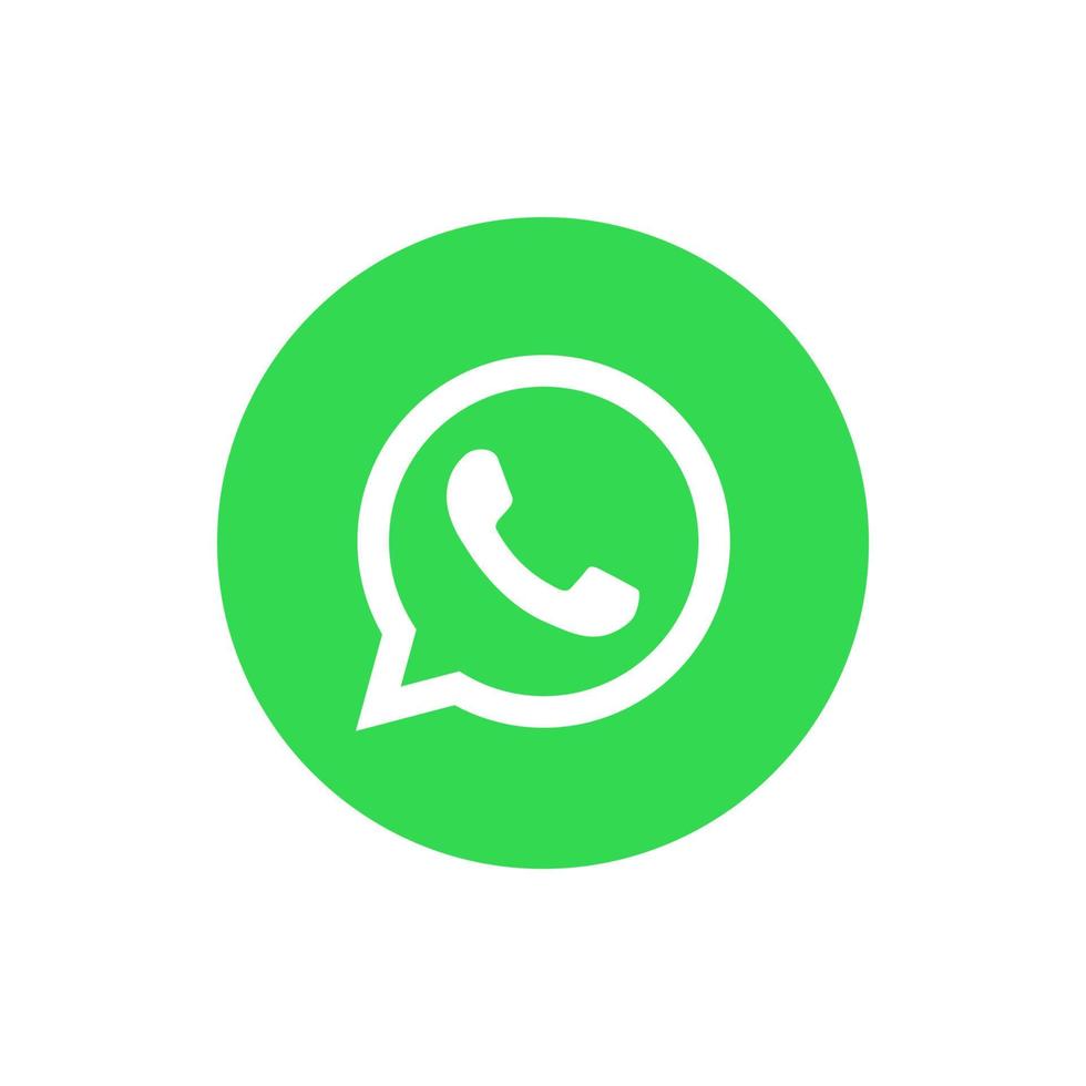 logotipo de whatsapp, vector de logotipo de icono de whatsapp, vector gratis