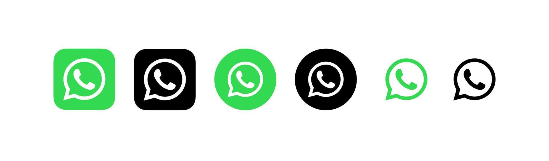 logotipo de whatsapp, vector de logotipo de icono de whatsapp, vector gratis