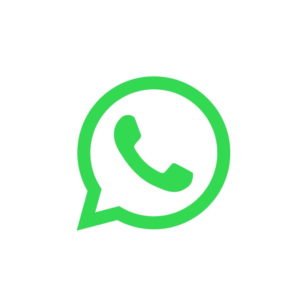 logotipo de whatsapp, vector de logotipo de icono de whatsapp, vector gratis