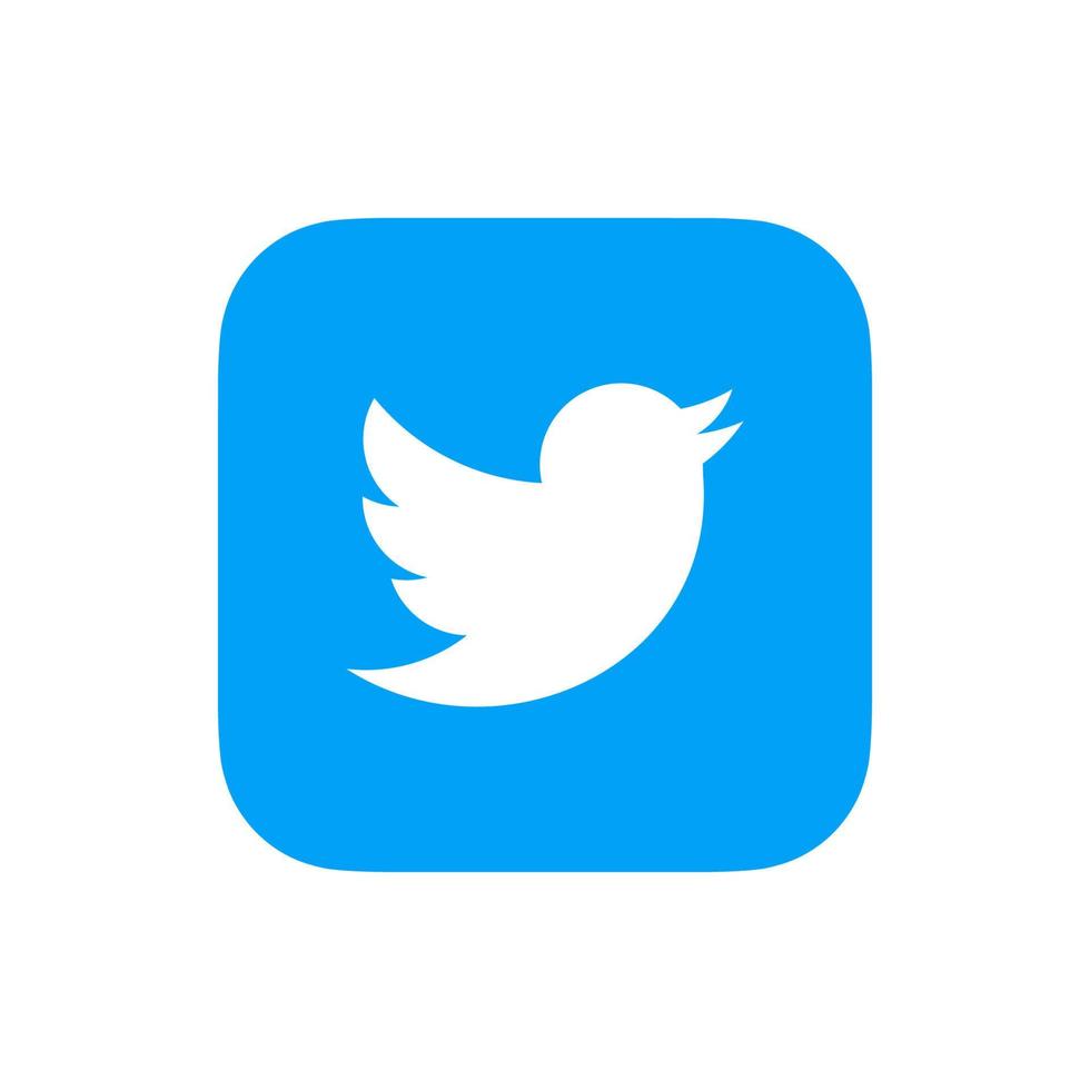 logotipo de twitter, vector de icono de twitter, vector libre de símbolo de twitter