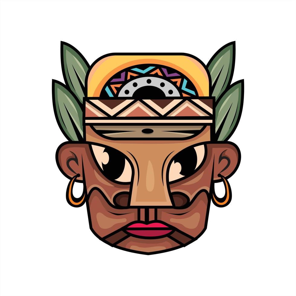 Ethnic character vector design concept