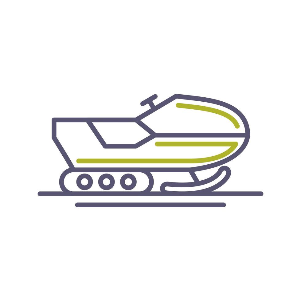 Snowmobile Vector Icon