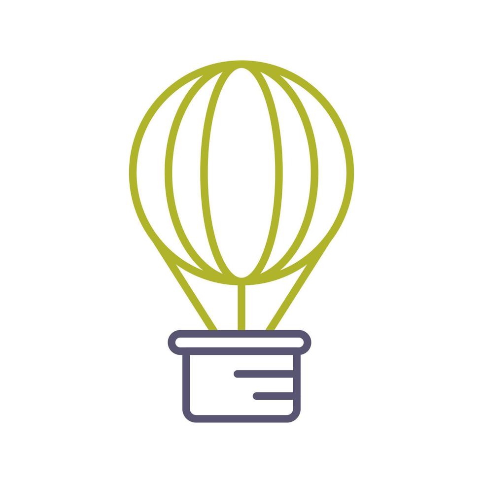 Hot Air Balloon Vector Icon