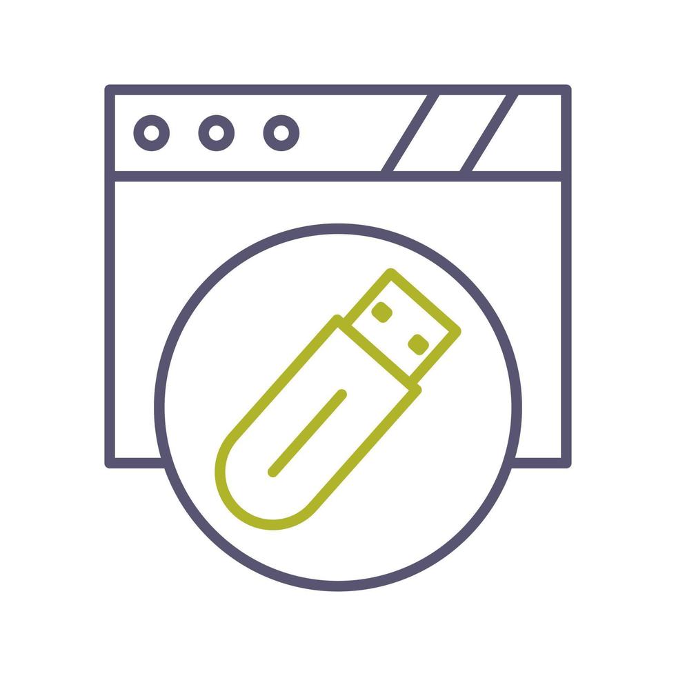 Usb Flash Drive Vector Icon