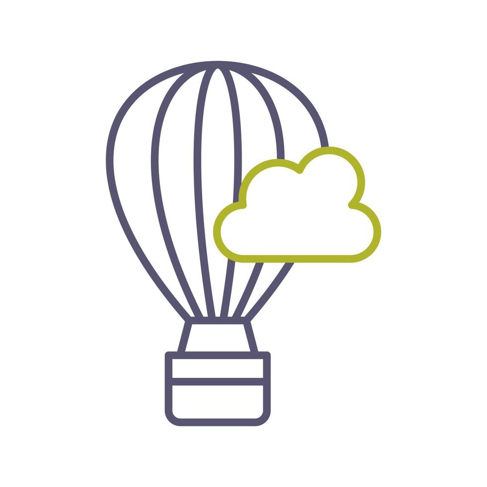 Hot Air Baloon Vector Icon