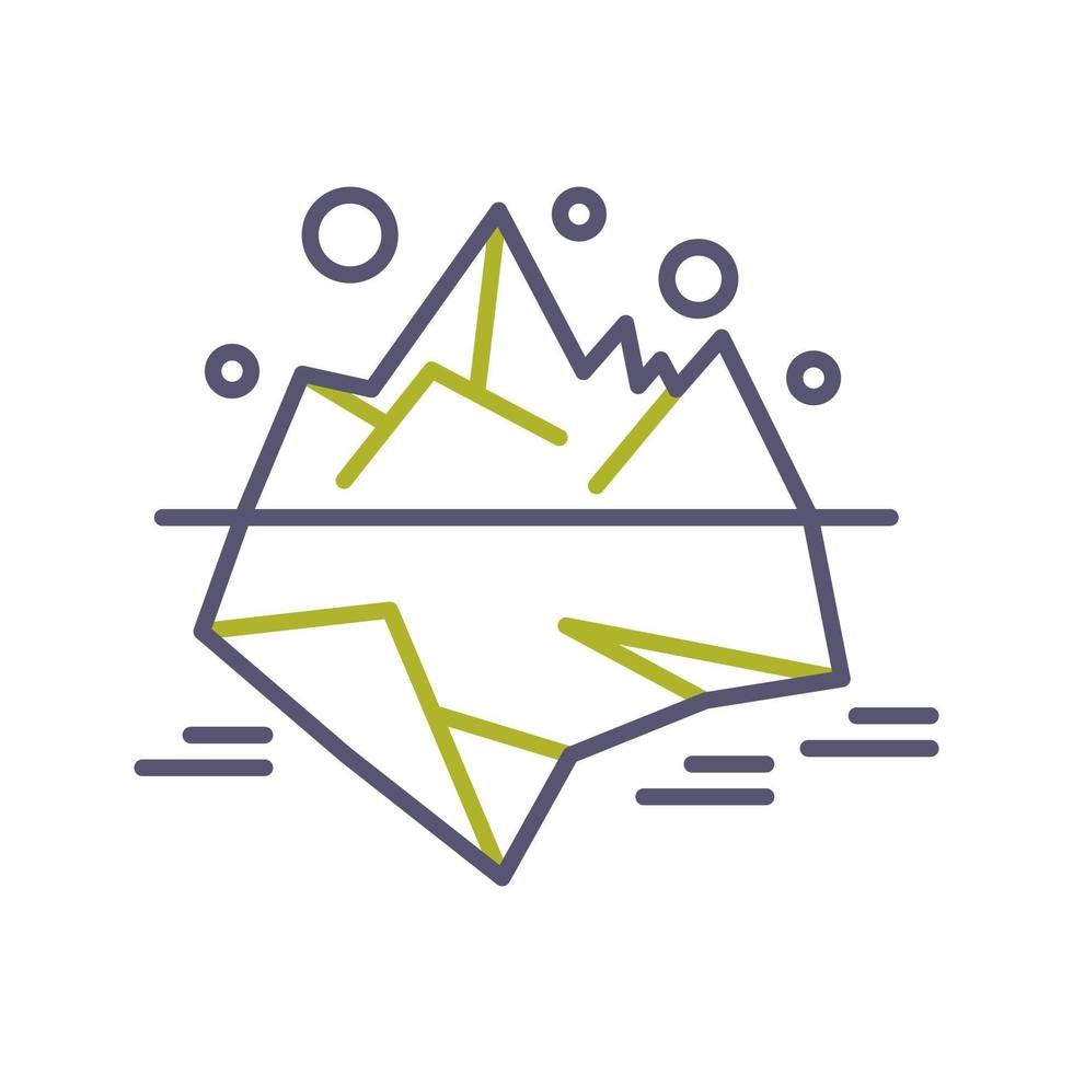 Iceberg Vector Icon