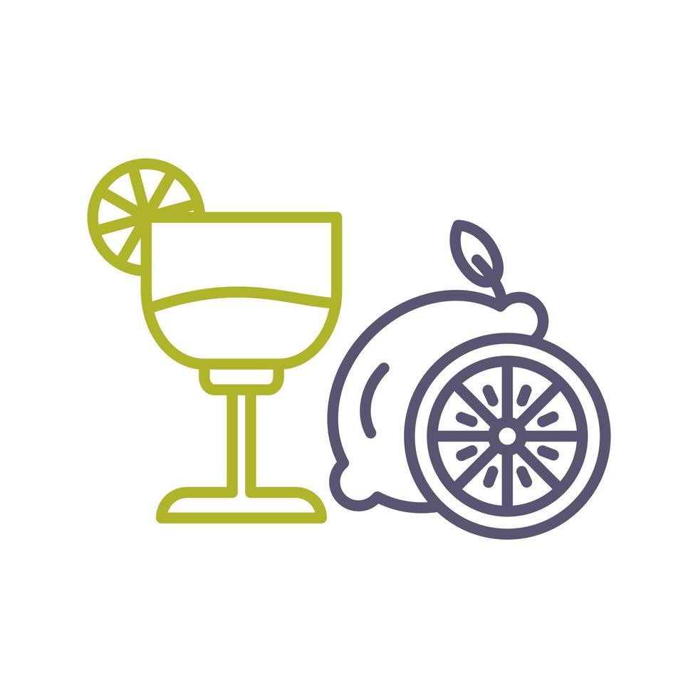 icono de vector de jugo de limón