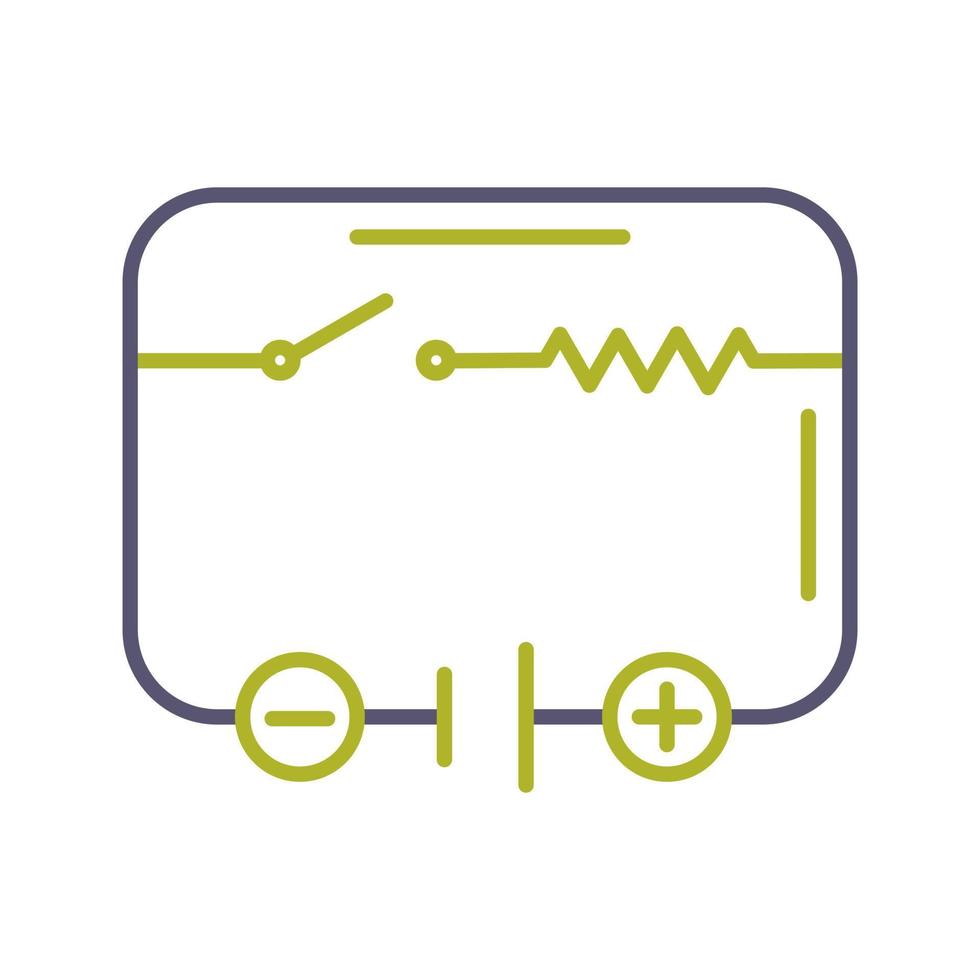 icono de vector de circuito eléctrico