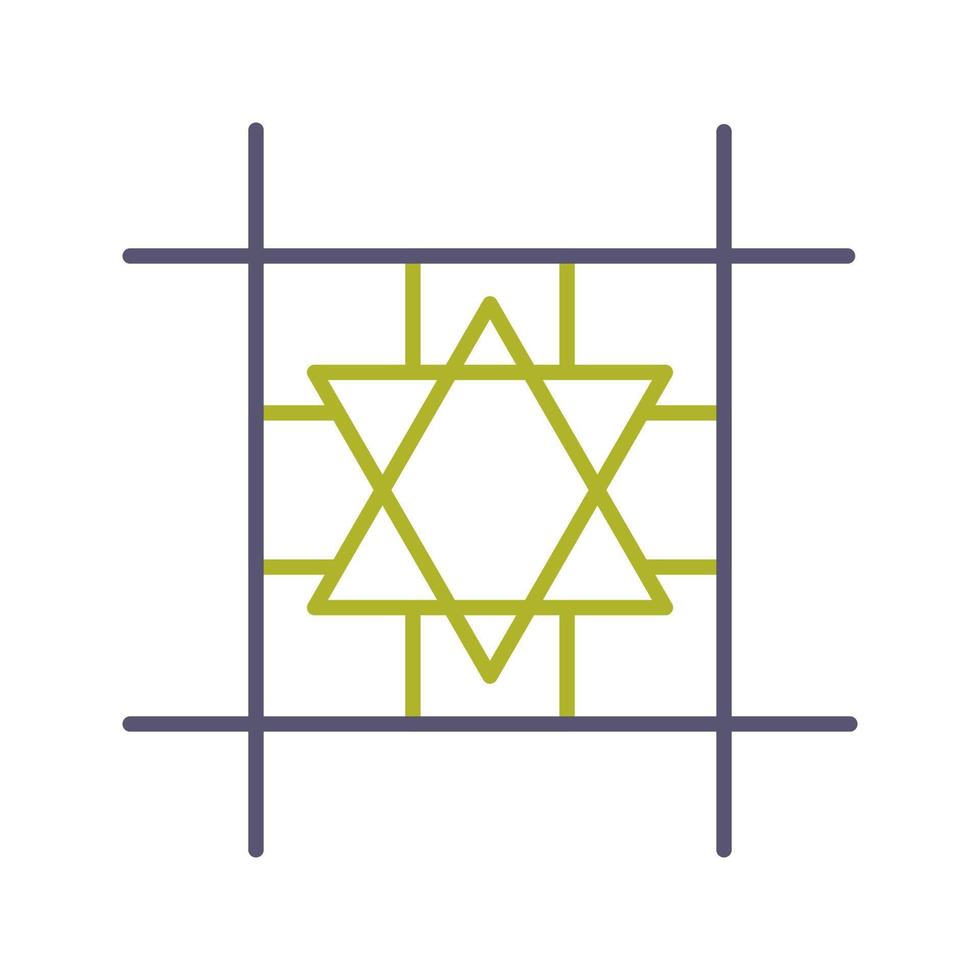 icono de vector de dos colores de línea única
