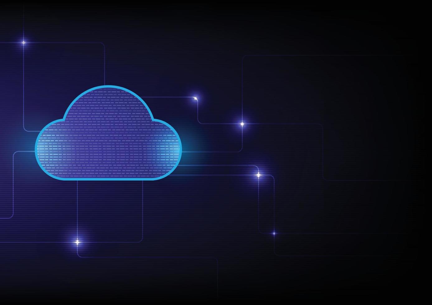 cloud technology abstract background vector