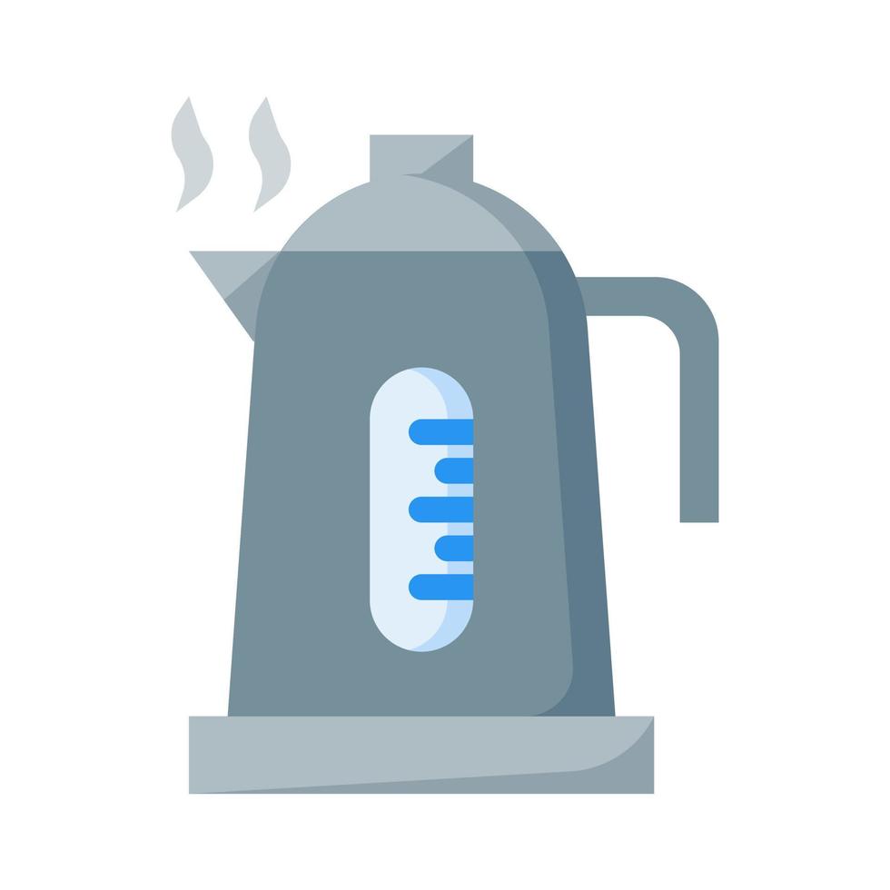 Teapot icon in flat style vector, kettle icon, drinks icon vector