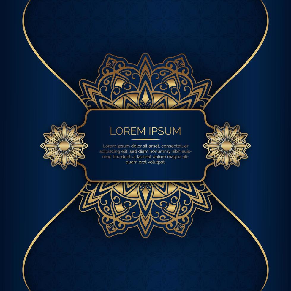 luxury background, with mandala ornament vector
