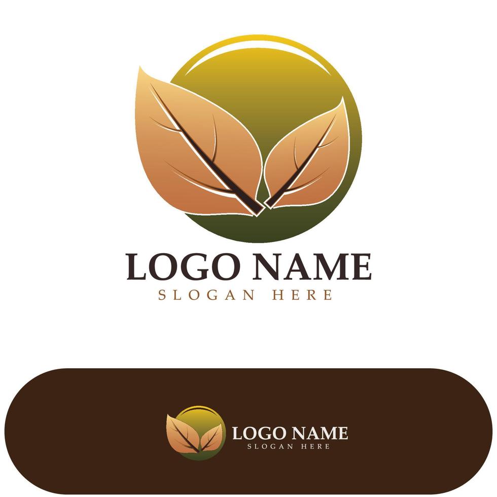 logotipo de hoja de tabaco, campo de tabaco y vector de diseño de plantilla de logotipo de cigarrillo de tabaco