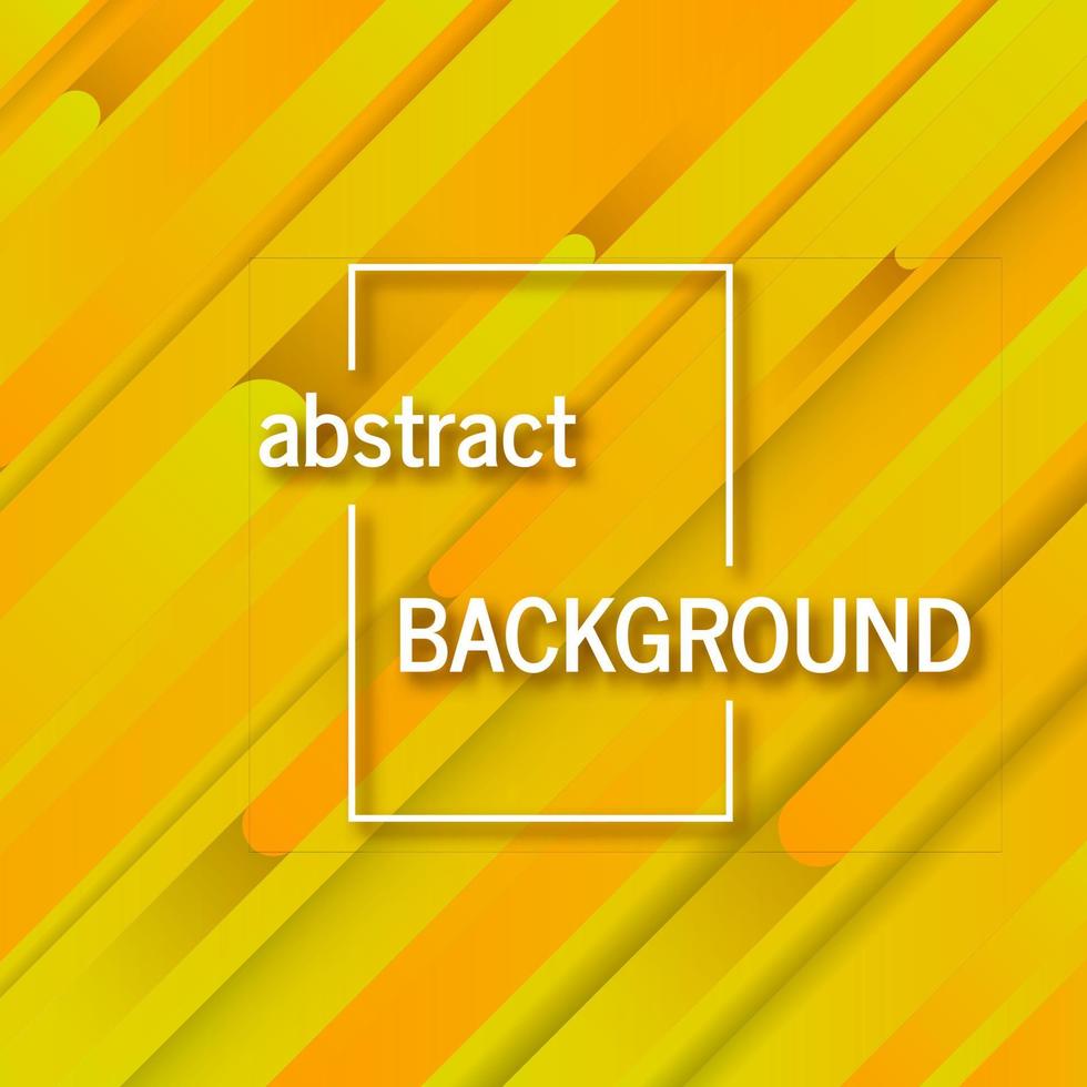 Trendy geometric yellow background with abstract lines. Card design. Futuristic dynamic pattern. Vector illustration