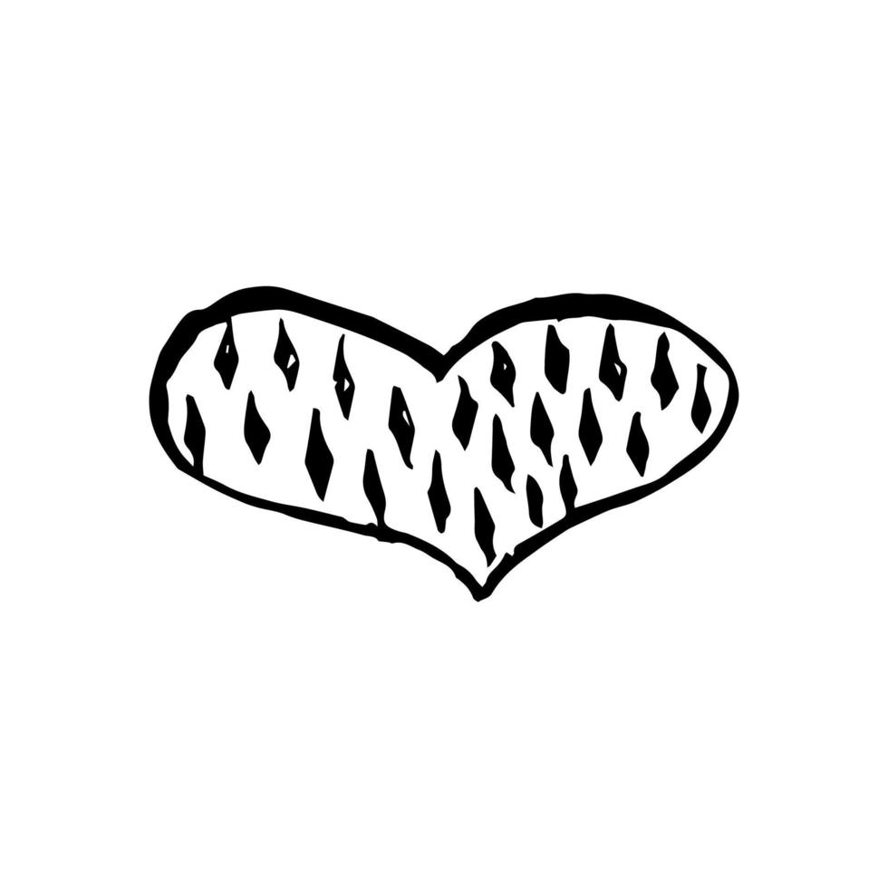 Sketch Scribble Heart. Hand drawn Pencil Scribble Hearts. Vector illustration