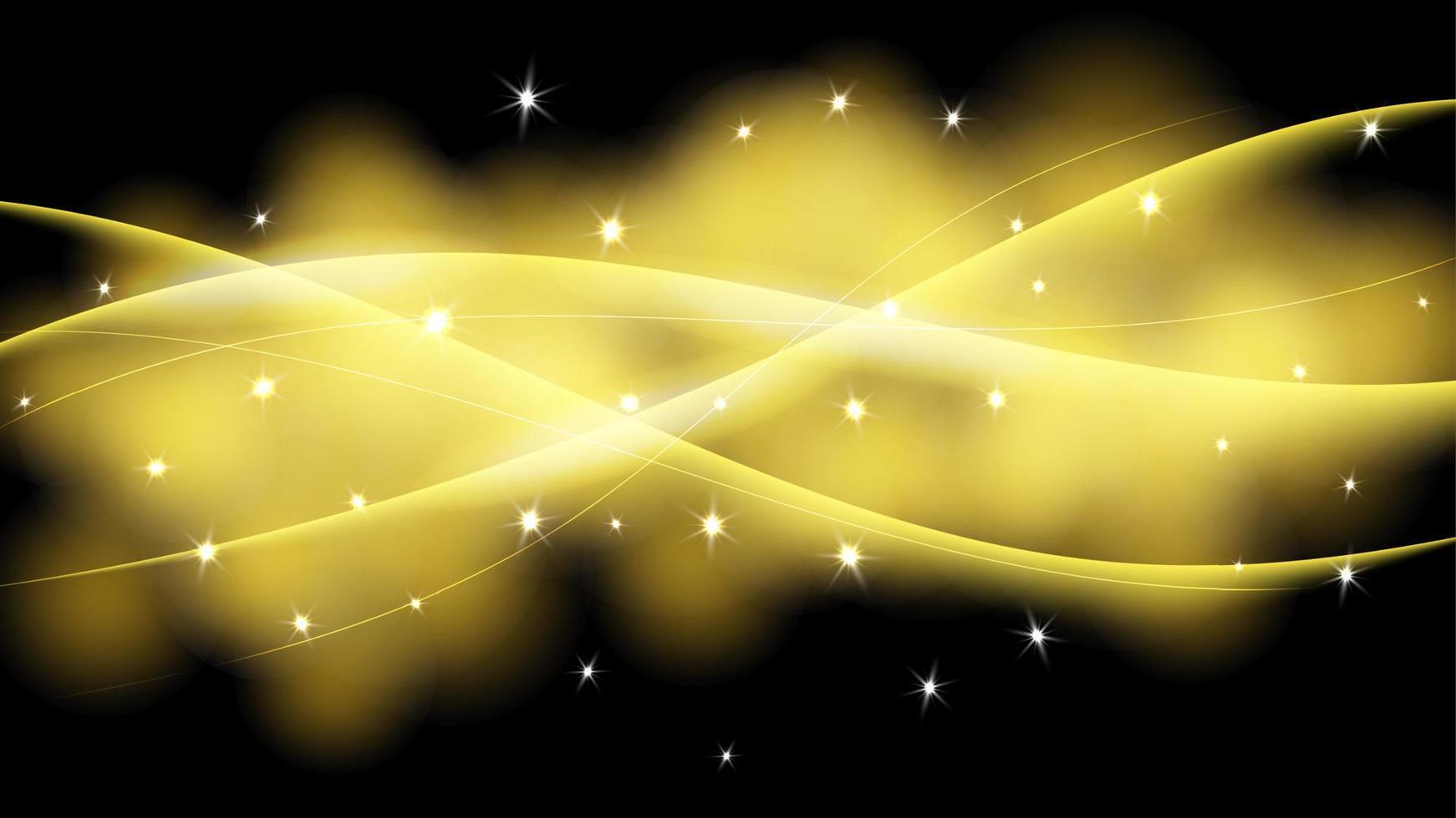 Abstract shiny wave background with stars, sparkles and glitter effects. Vector illustration