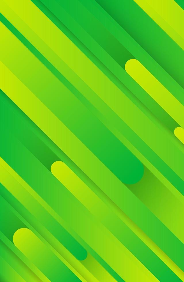 Trendy geometric green background with abstract lines. Stories banner design. Futuristic dynamic pattern. Vector illustration