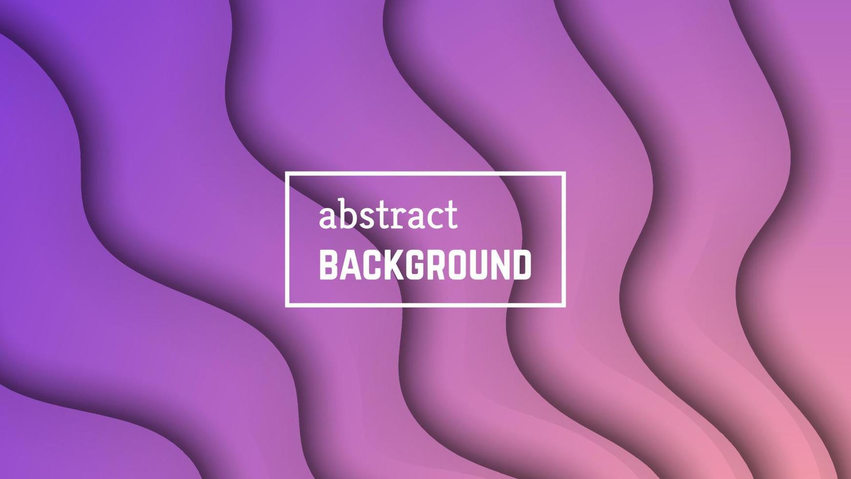 Abstract minimal wave geometric background. Violet wave layer shape for banner, templates, cards. Vector illustration.