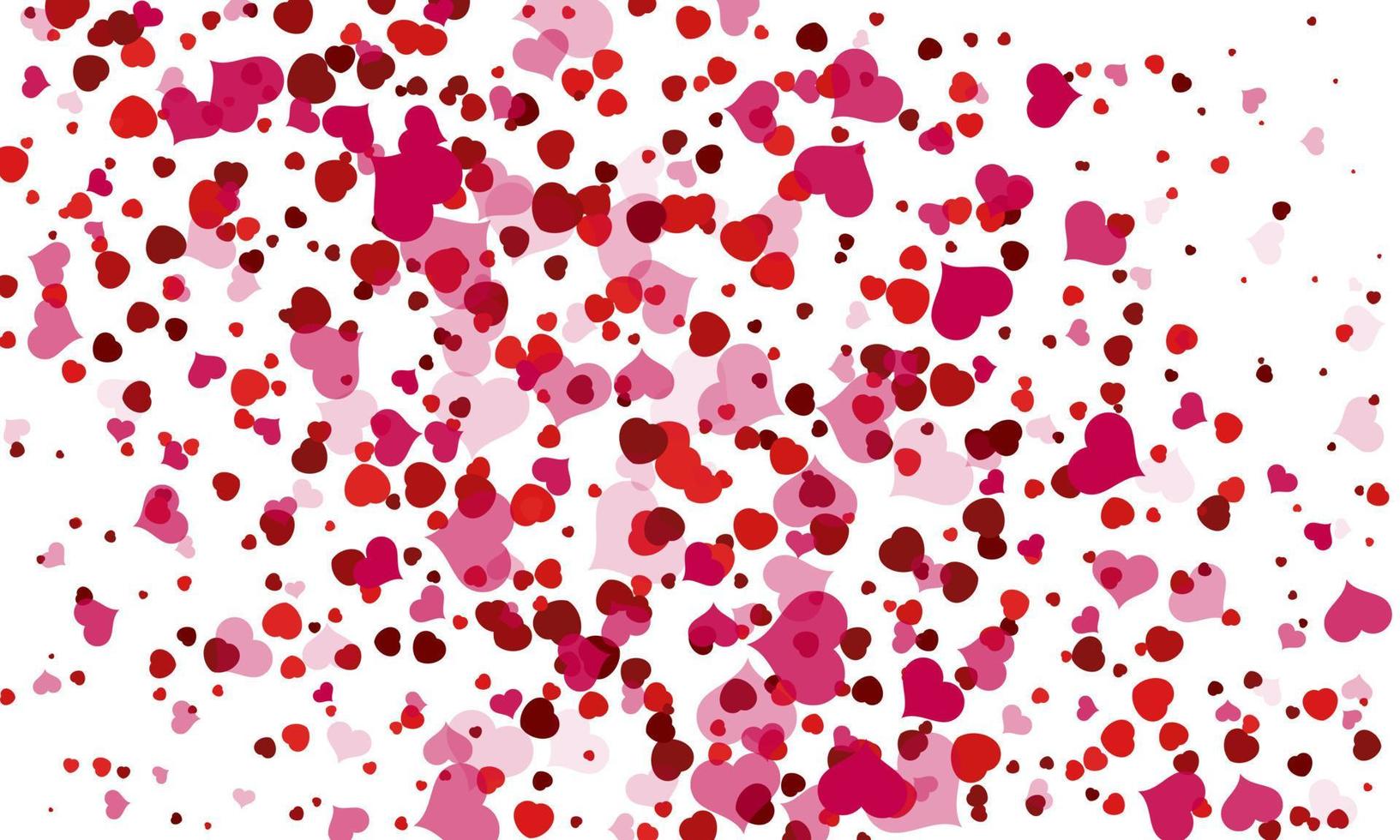 fondo feliz día de san valentín. corazones abstractos para el diseño de fondo del día de san valentín. ilustración vectorial vector
