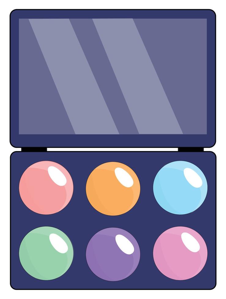 Eyeshadow Palette Illustration Pro Vector