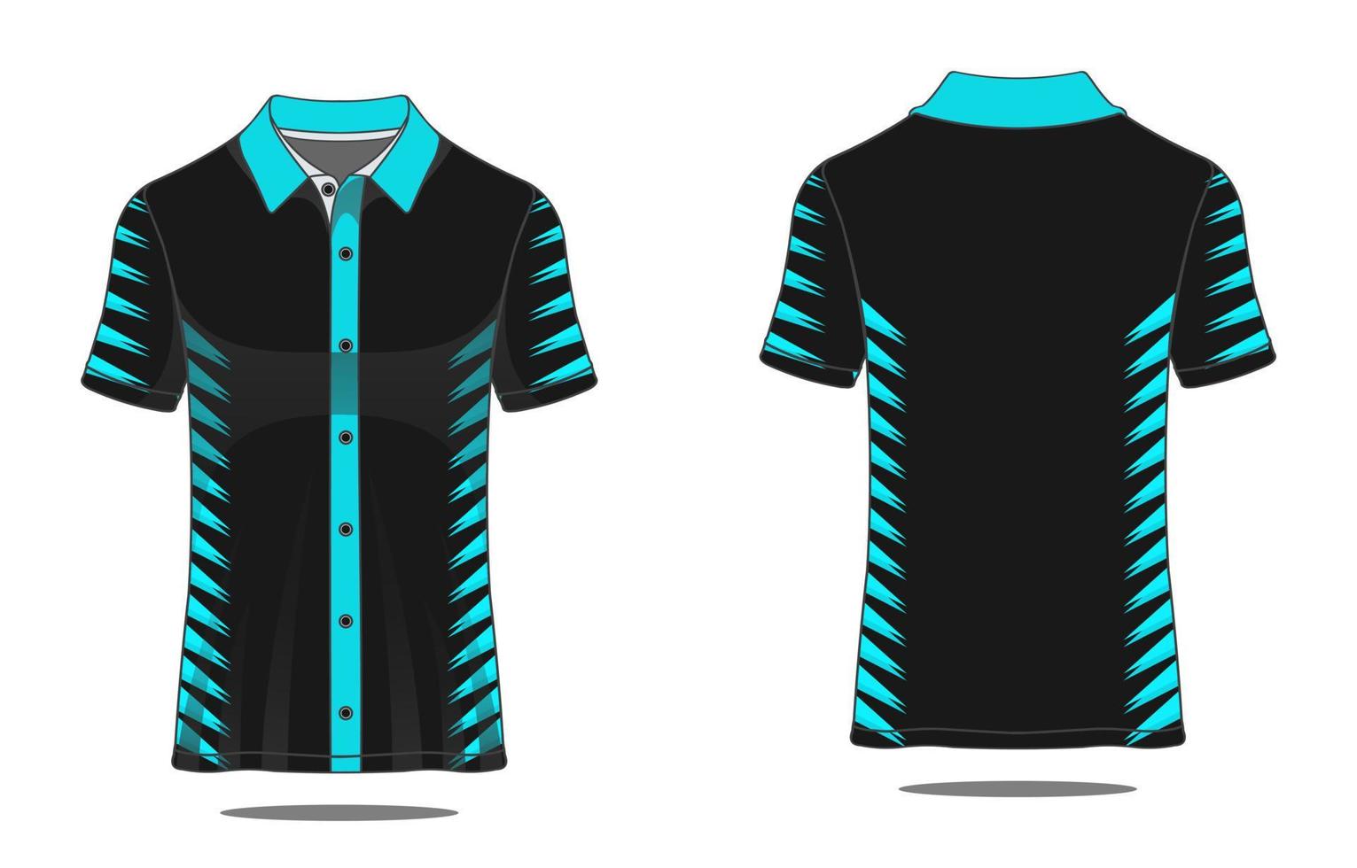 Jersey polo template vector