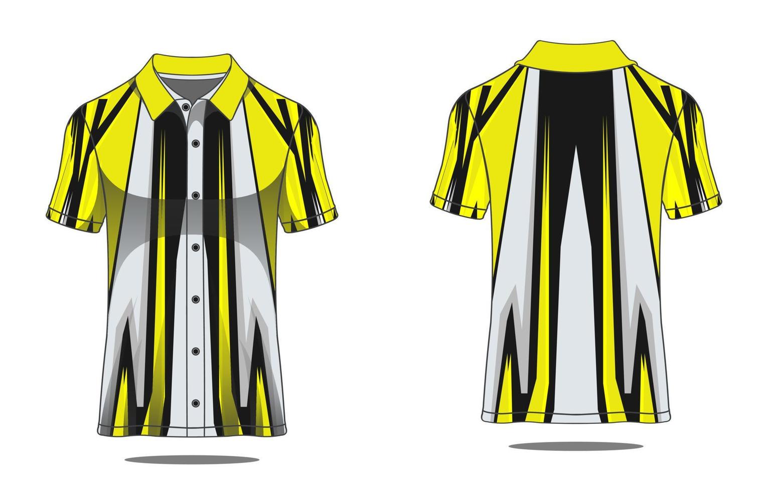 Jersey polo template vector