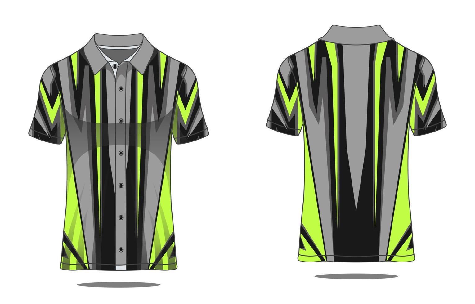 Jersey polo template vector