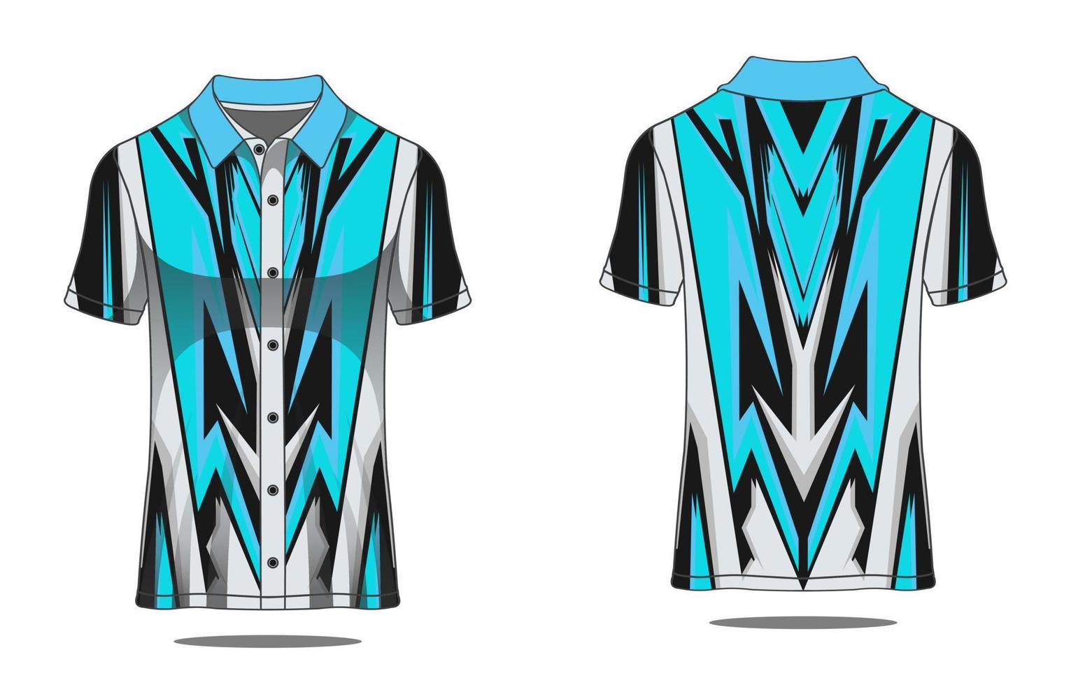 Jersey polo template vector
