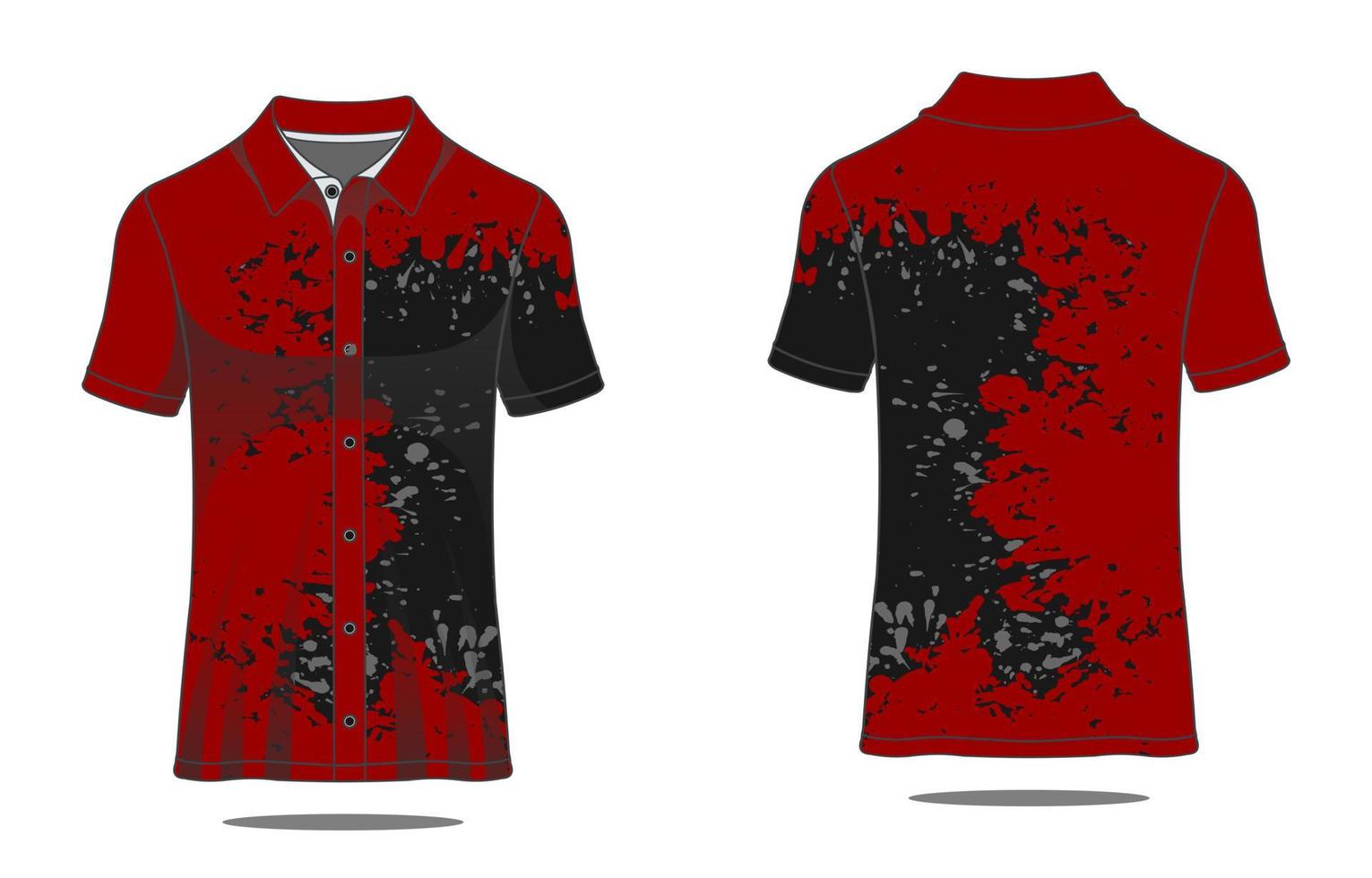 Jersey polo template vector