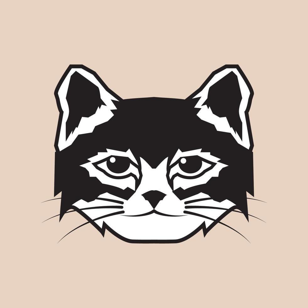Cat head drawing vector illustration 19494931 Vector Art at Vecteezy