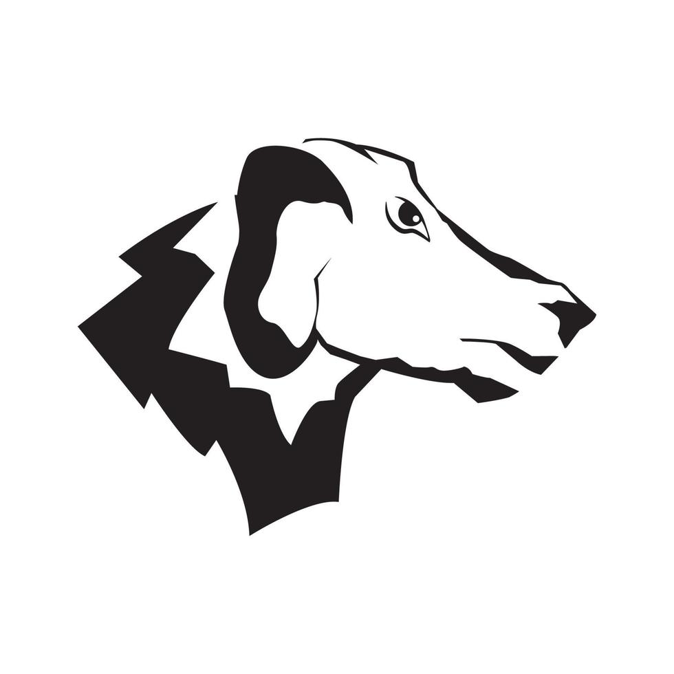 Dog head drawing vector illustration